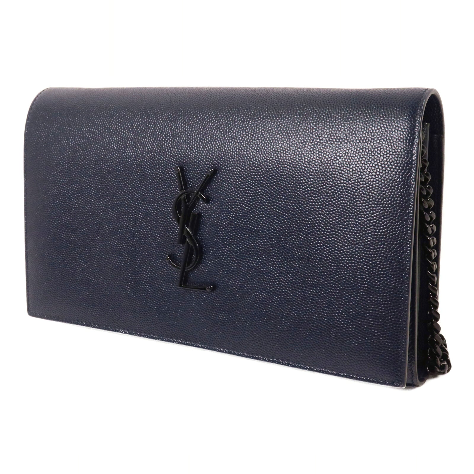 SAINT LAURENT 牛皮皮革Wallet On Chain鏈帶肩背袋