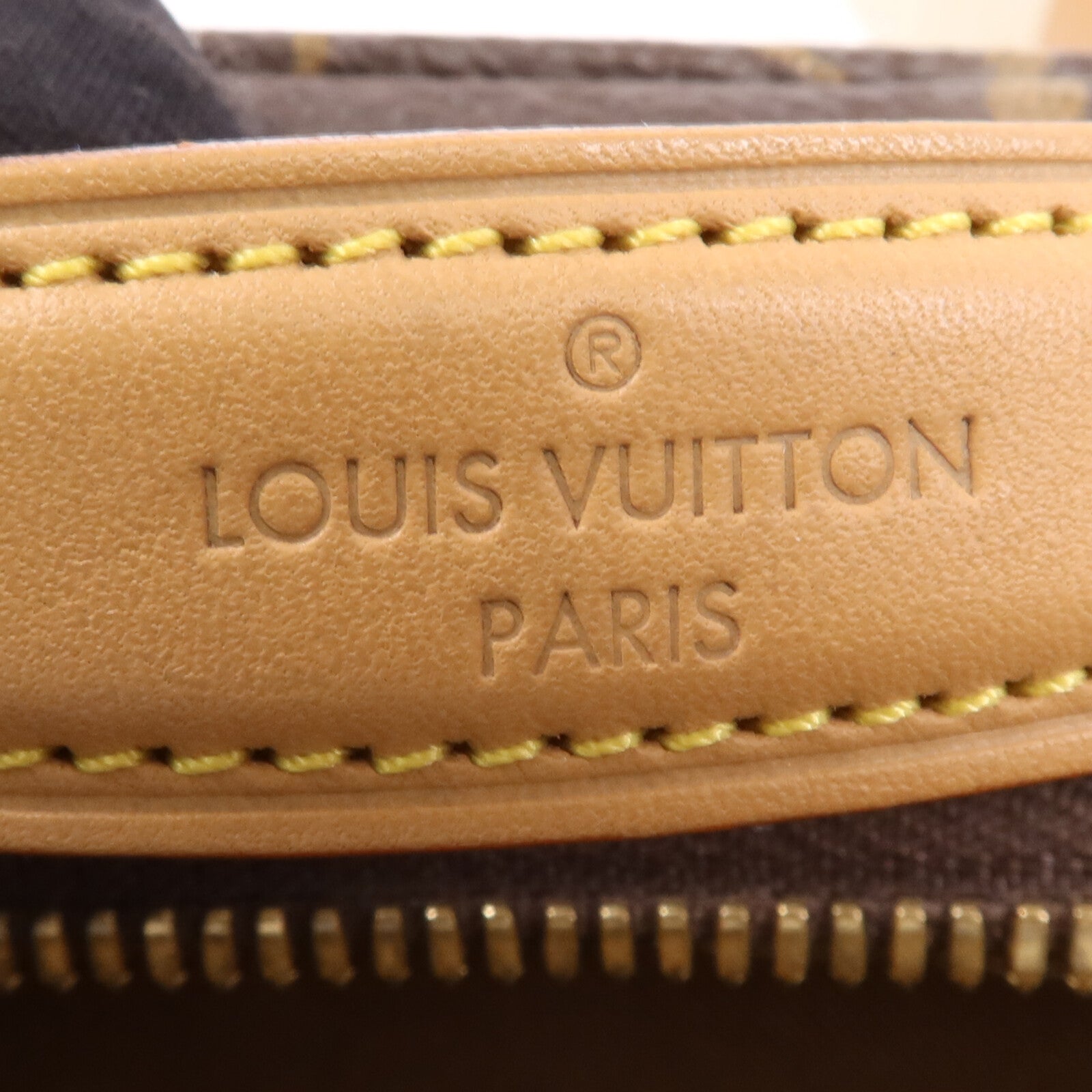 LOUIS VUITTON Monogram Utility金扣手挽肩背兩用袋棕色