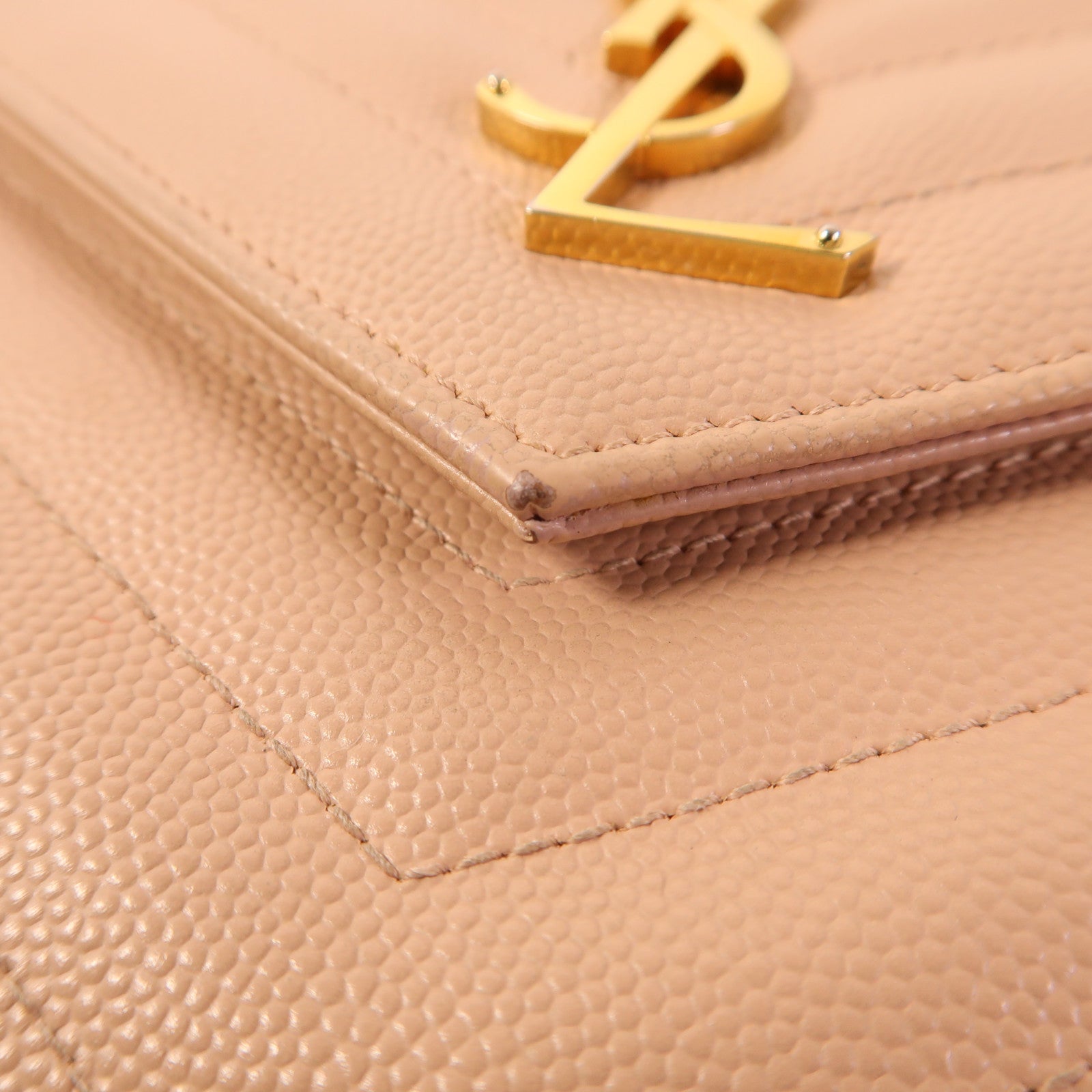 SAINT LAURENT 牛皮皮革Cassandra Classic金扣鏈帶肩背袋