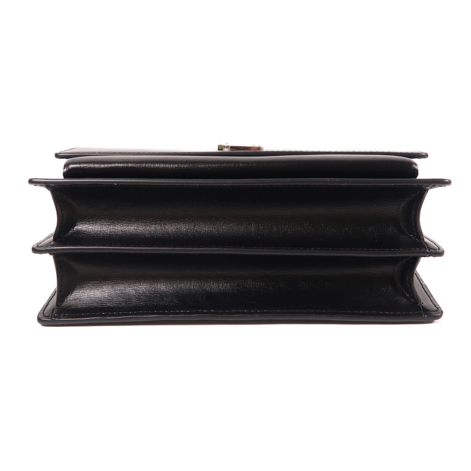 SAINT LAURENT 牛皮皮革Sunset Medium銀扣鏈帶肩背袋