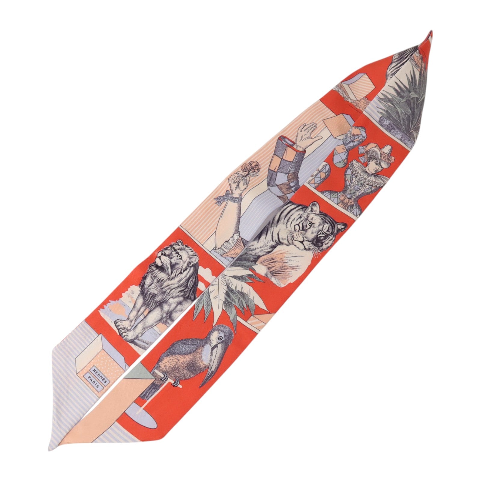 HERMES 絲質Twilly絲巾