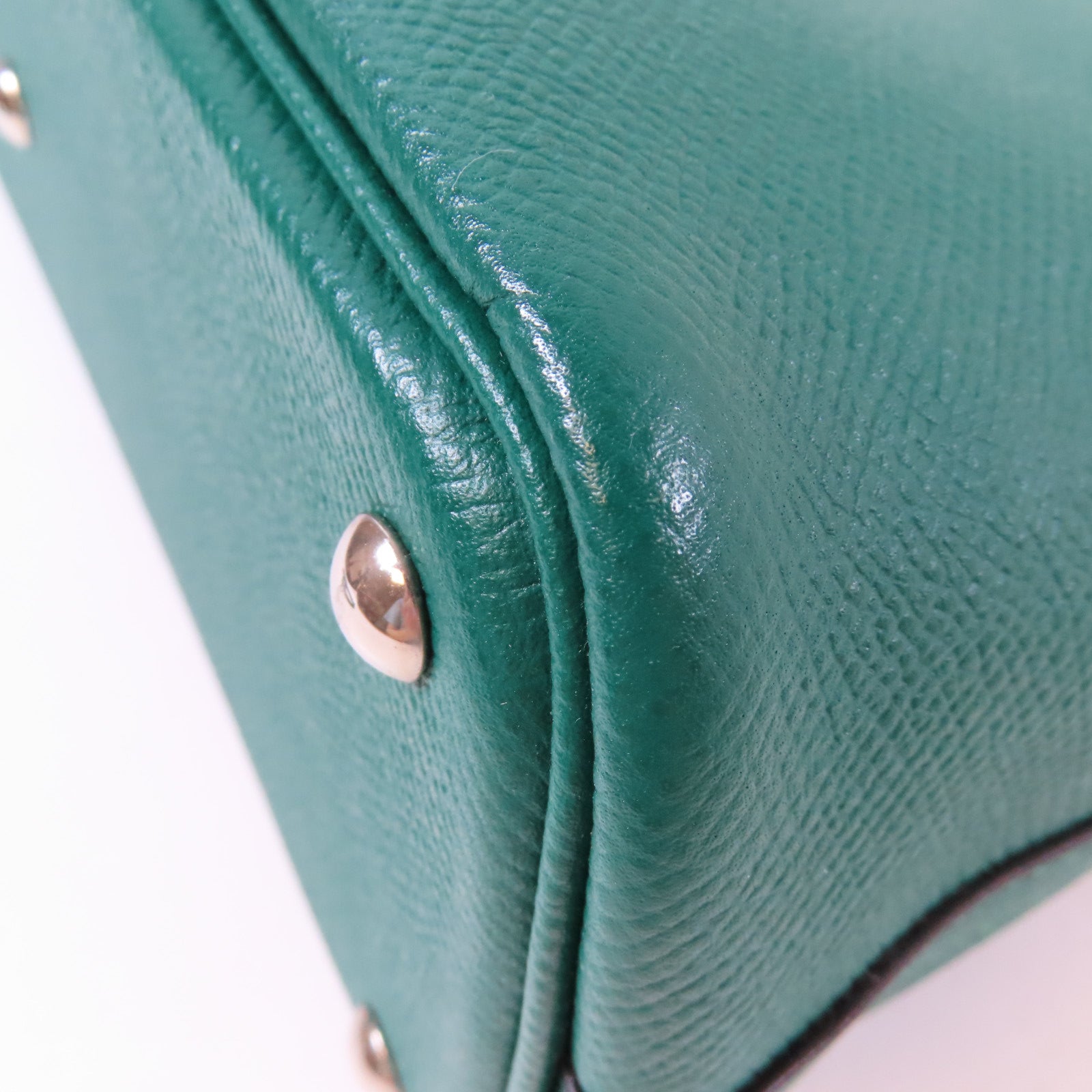 HERMES Epsom皮革Bolide 27銀扣手挽肩背兩用袋Malachite/綠色