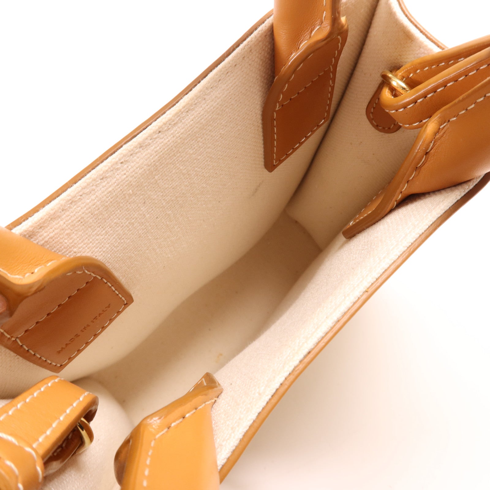 CELINE 帆布Mini Vertical Cabas金扣手挽肩背兩用袋