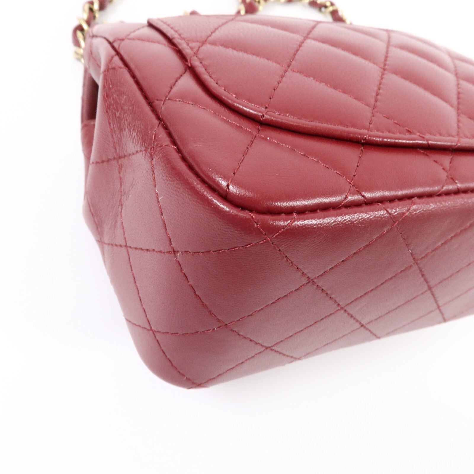 CHANEL 羊皮皮革Mini Classic 17鏈帶肩背袋