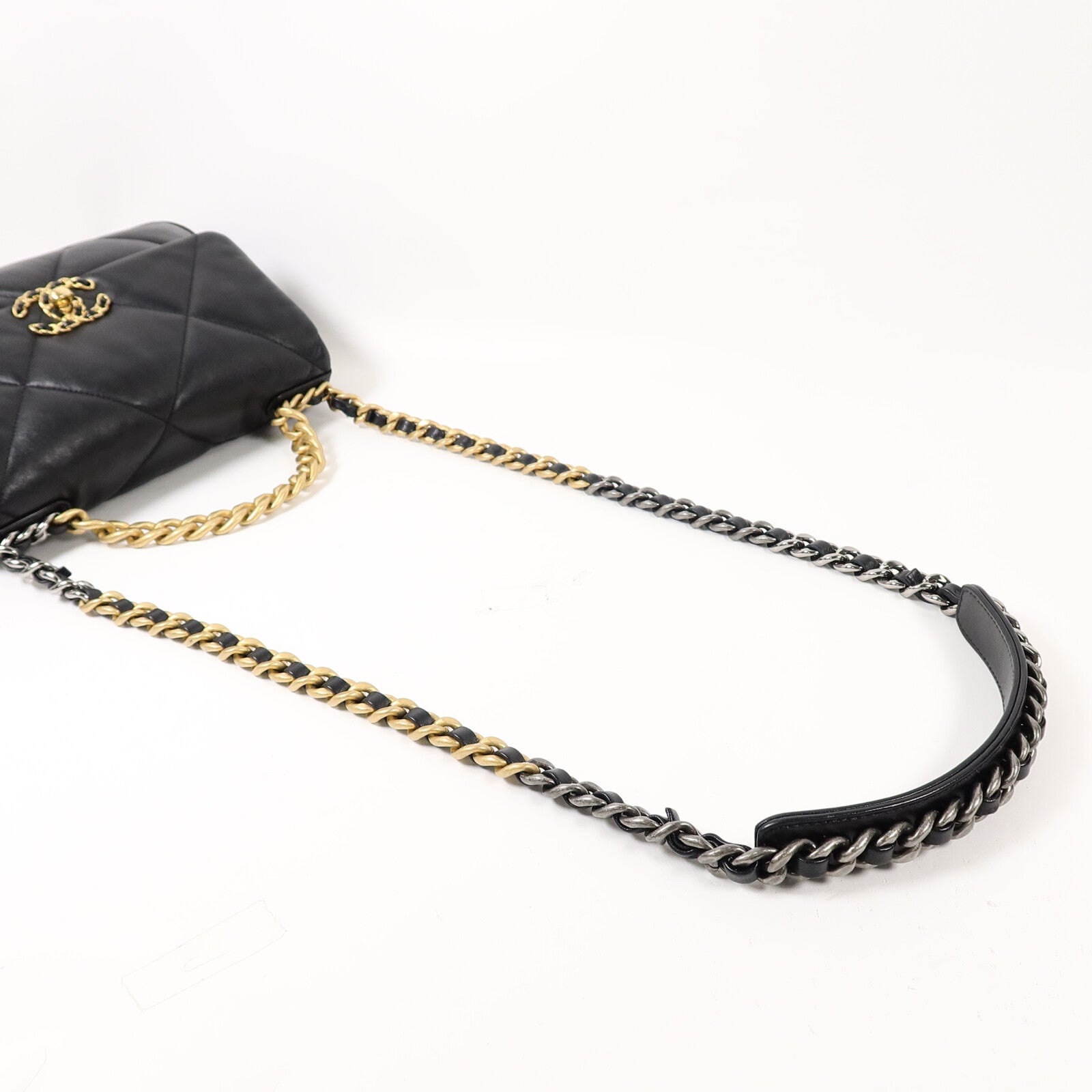 CHANEL 羊皮皮革C19 Small手挽肩背兩用袋
