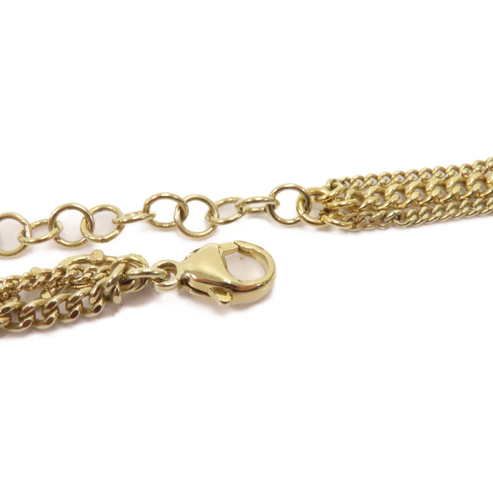 CHANEL 金屬/PVCNecklace項鍊金色/粉紅色