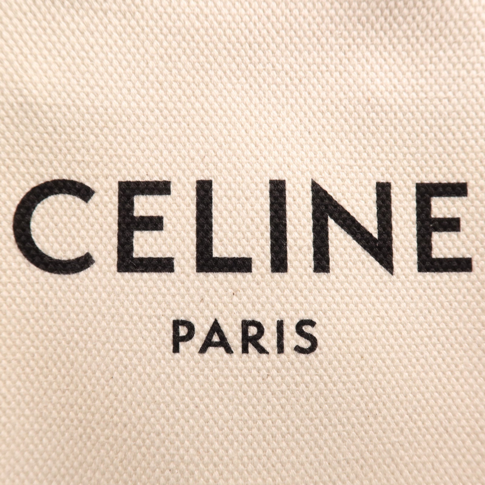 CELINE 帆布Mini Vertical Cabas金扣手挽肩背兩用袋