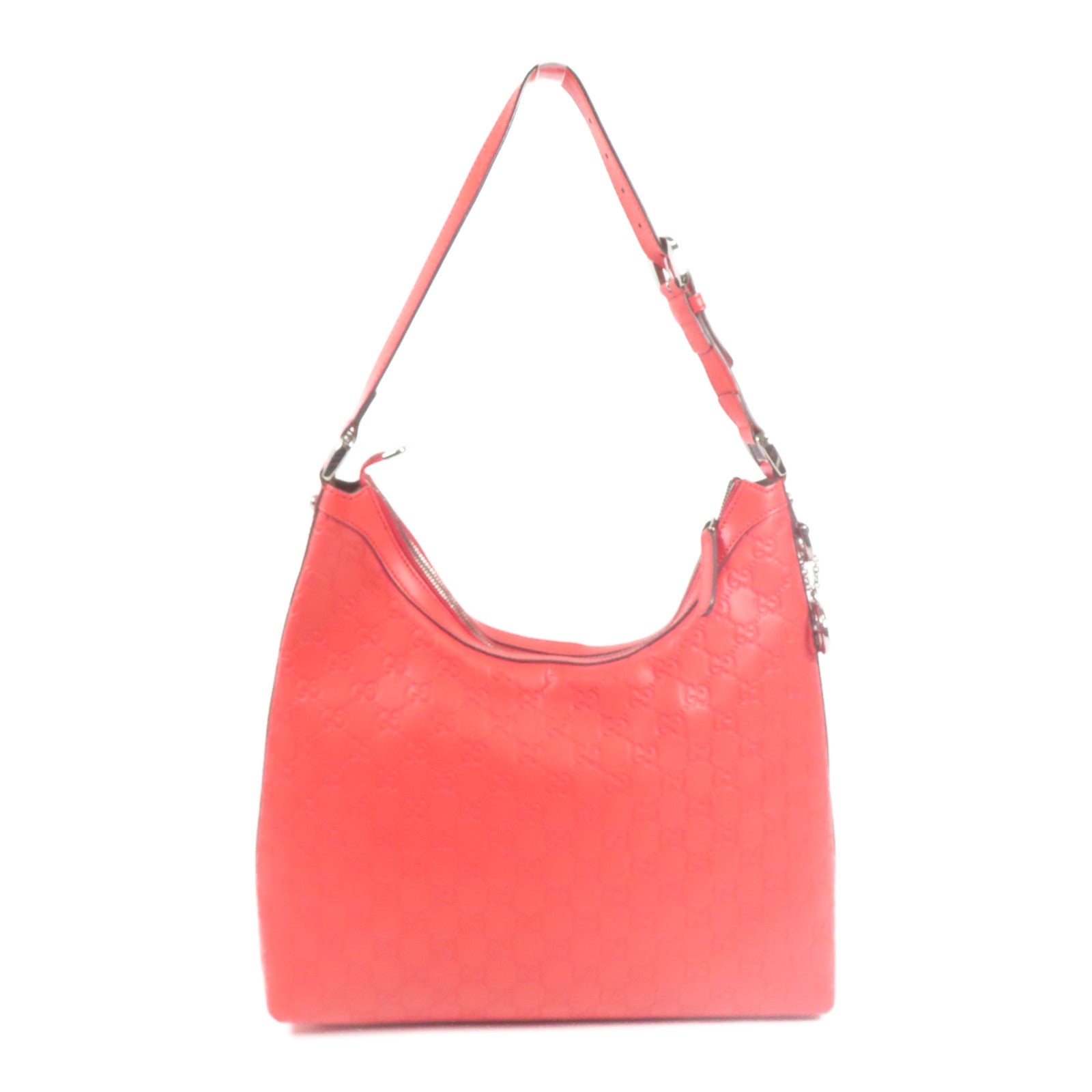 GUCCI 牛皮皮革Shoulder Bag銀扣肩背袋