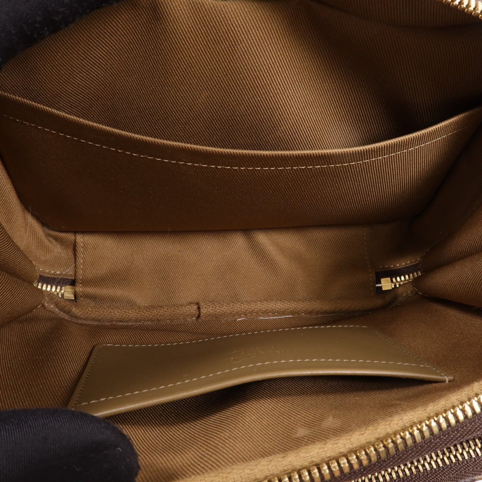 LOUIS VUITTON Monogram Utility金扣手挽肩背兩用袋棕色