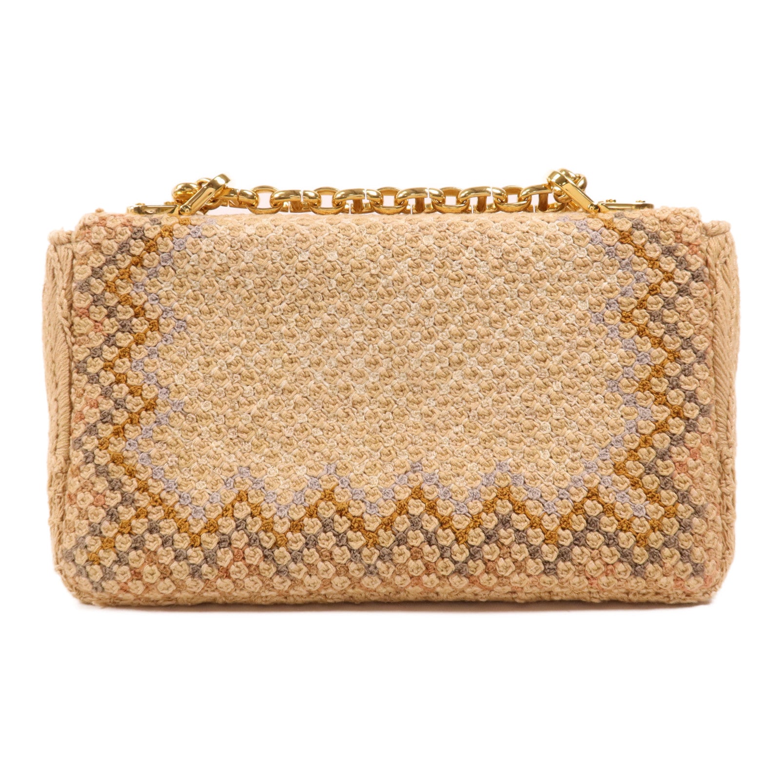 Dior 帆布Caro Bege Lona金扣肩背袋