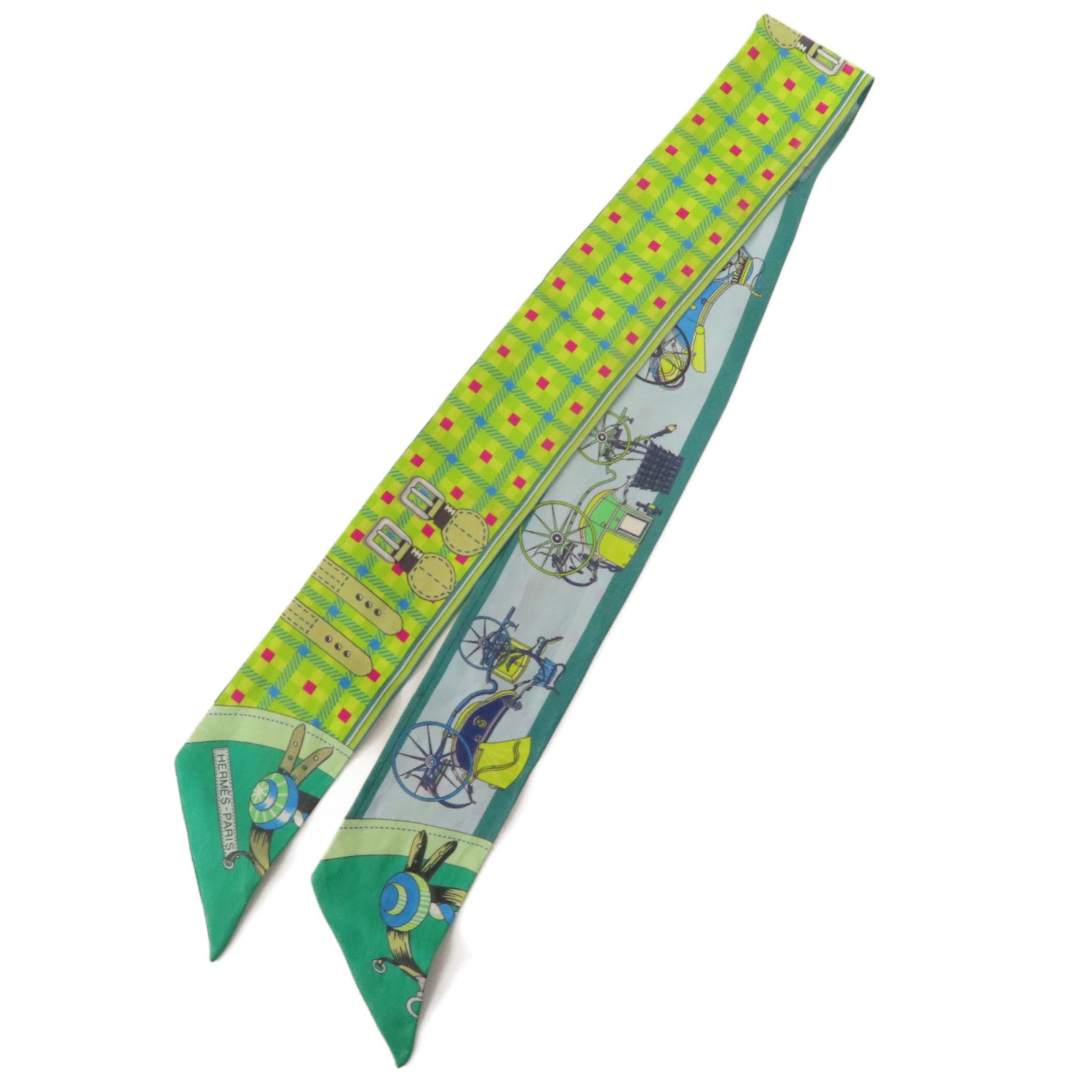 HERMES 絲質Twilly絲巾