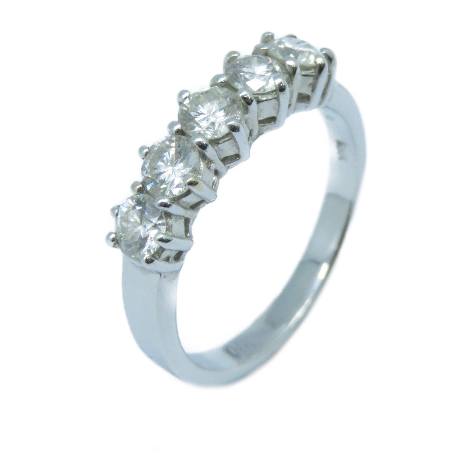 JEWELRY **【激減優惠】18K白金Diamond Ring鑽石戒指US#6.25銀色