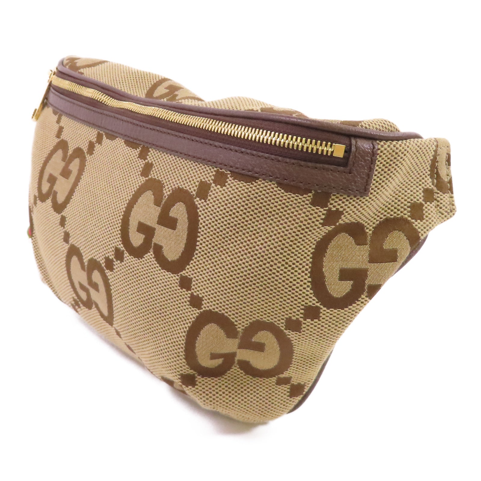 GUCCI GG帆布Jumbo GG Waist Bag金扣腰包