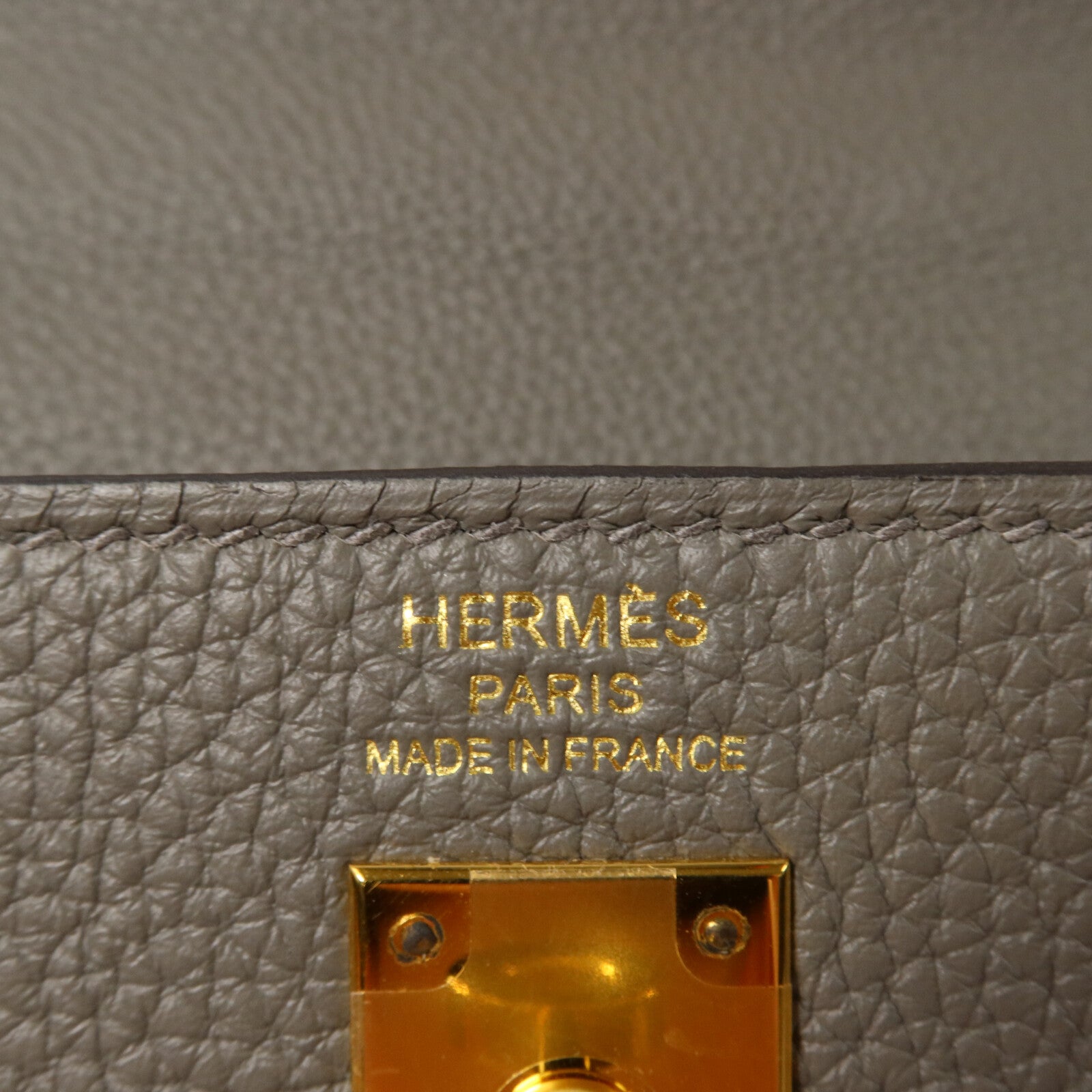 HERMES Togo皮革Kelly 25手挽肩背兩用袋Gris Meyer