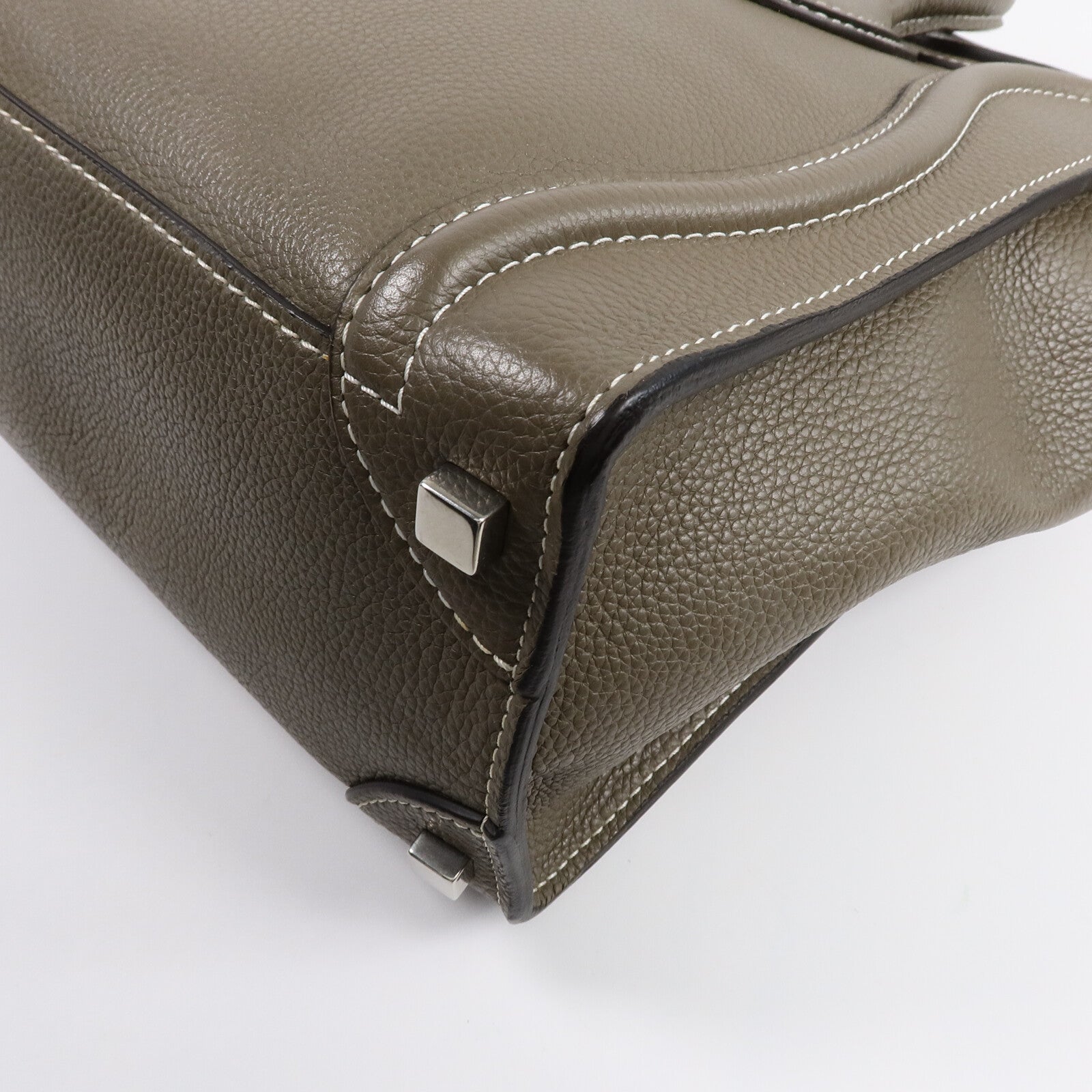 CELINE 牛皮皮革Micro Luggage手挽袋