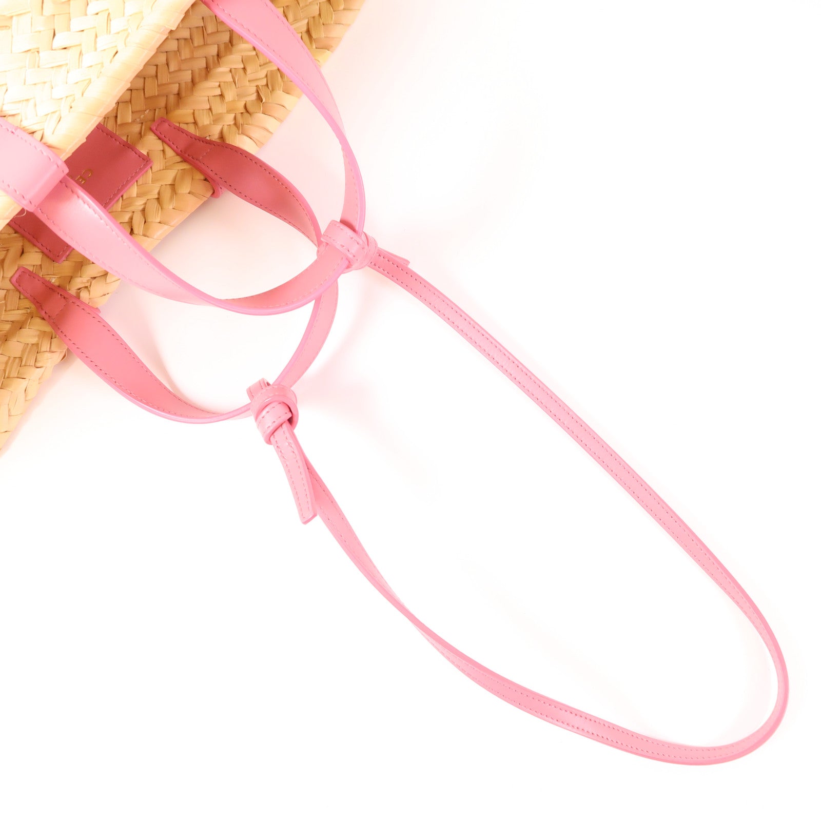 CELINE 酒椰/皮革Panier Bag手挽肩背兩用袋