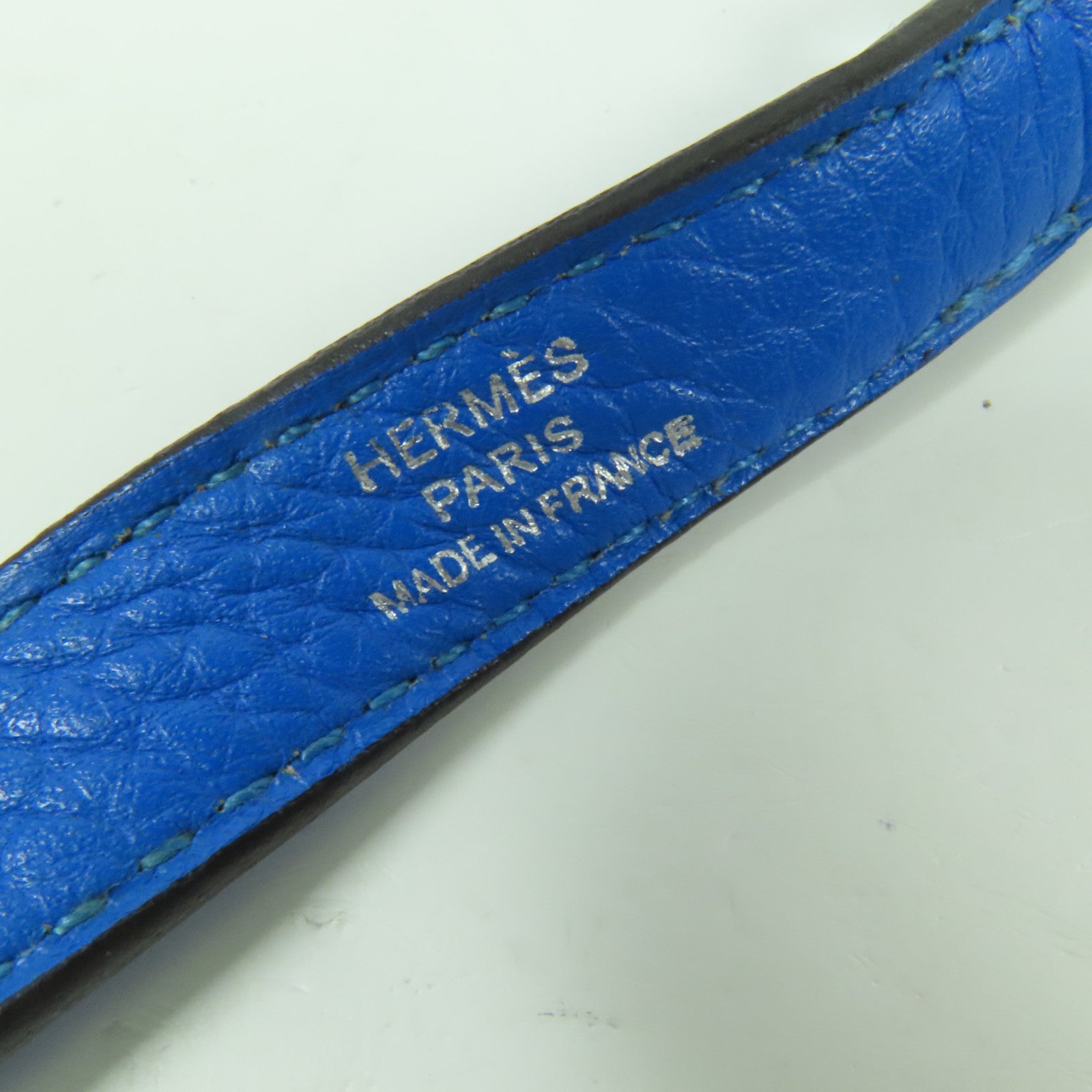 HERMES Clemence皮革Bolide 31銀扣手挽肩背兩用袋/Bleu Zanzibar