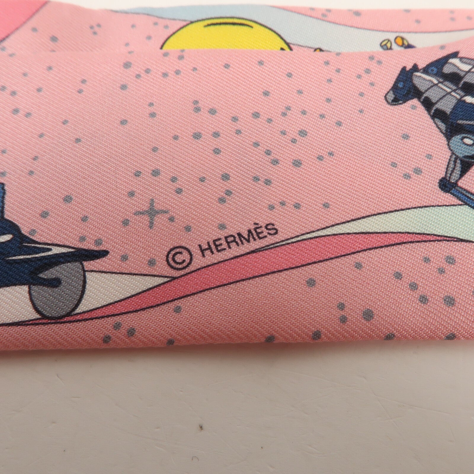 HERMES 絲質Twilly絲巾