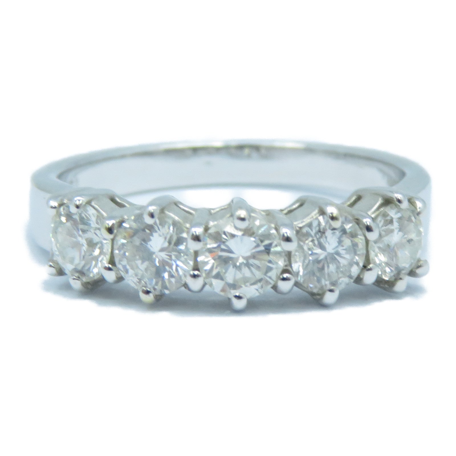 JEWELRY **【激減優惠】18K白金Diamond Ring鑽石戒指US#6.25銀色