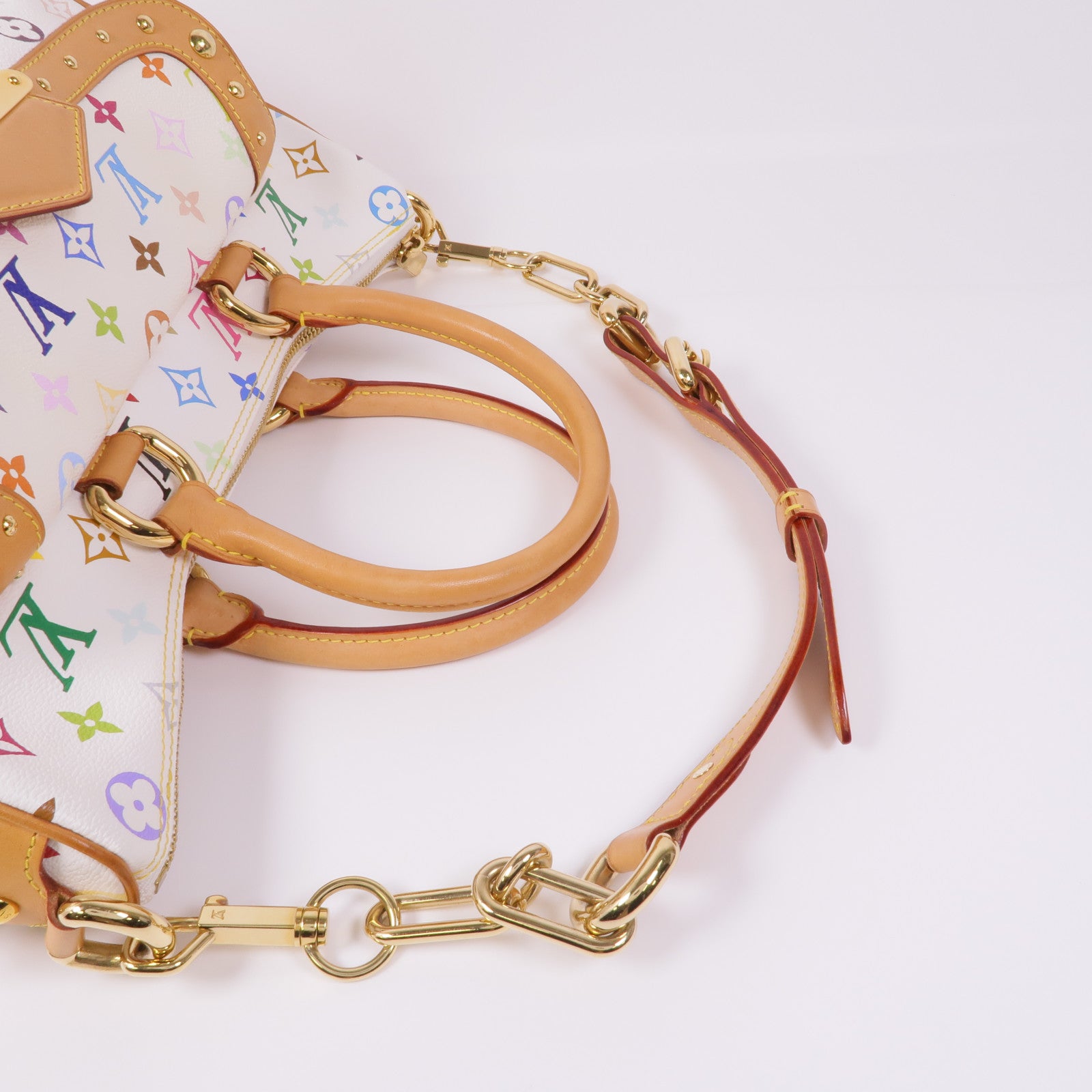 LOUIS VUITTON Monogram Multicolore Rita金扣手挽肩背兩用袋