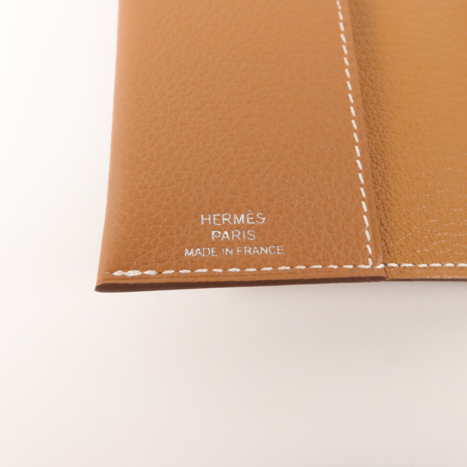 HERMES Evercolor皮革R.M.S Passport Holder護照套Gold