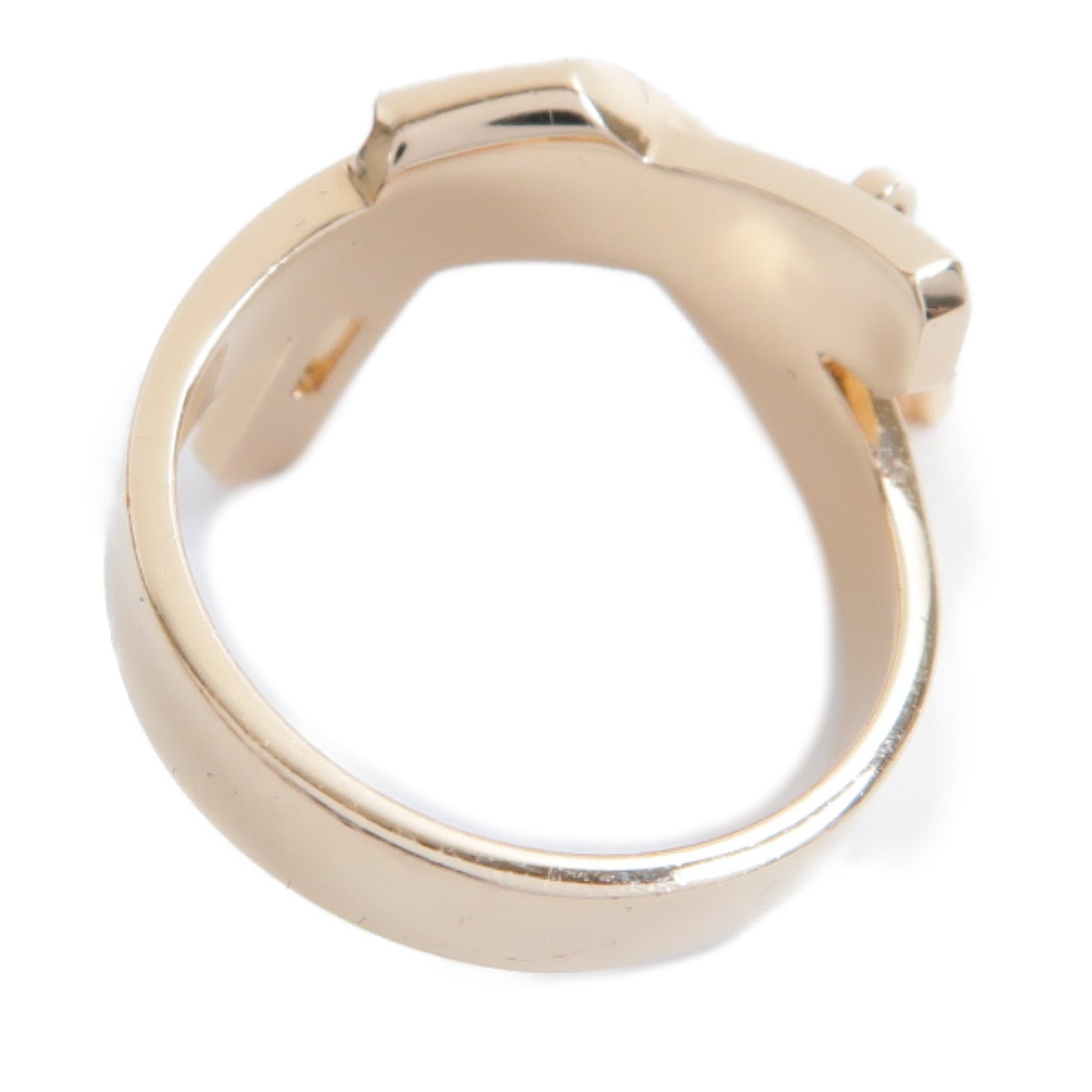HERMES 【激減優惠】18K玫瑰金Kelly Gavroche Ring戒指US#5.75