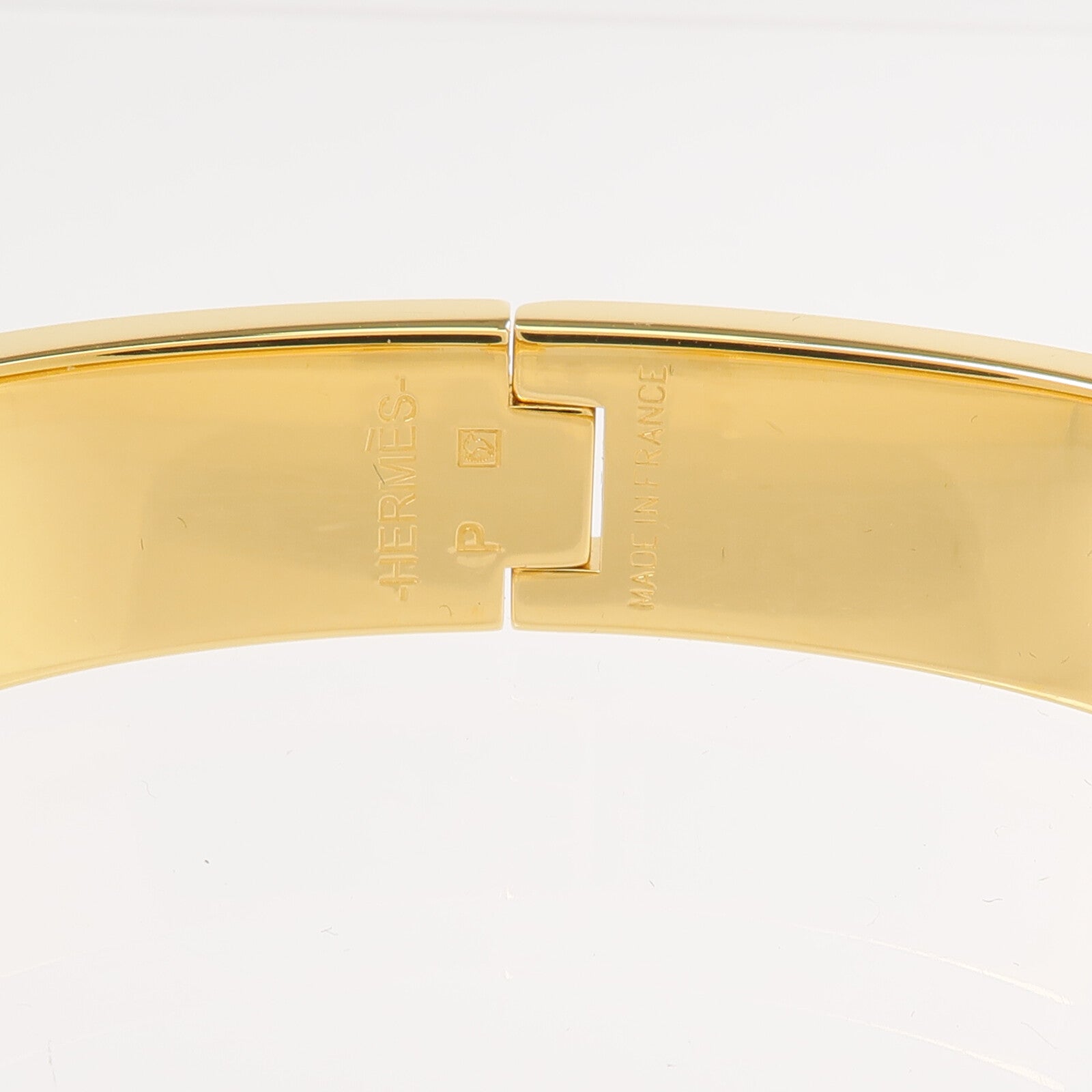 HERMES 金屬/琺瑯Clic H金扣手鐲