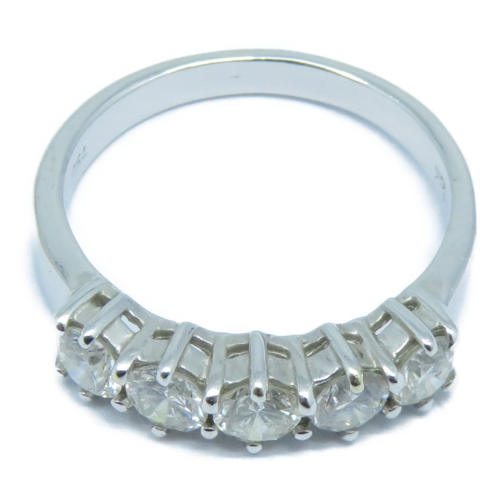 JEWELRY **【激減優惠】18K白金Diamond Ring鑽石戒指US#6.25銀色