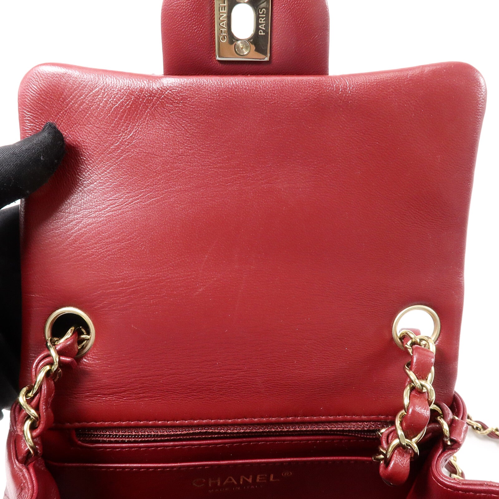 CHANEL 羊皮皮革Mini Classic 17鏈帶肩背袋