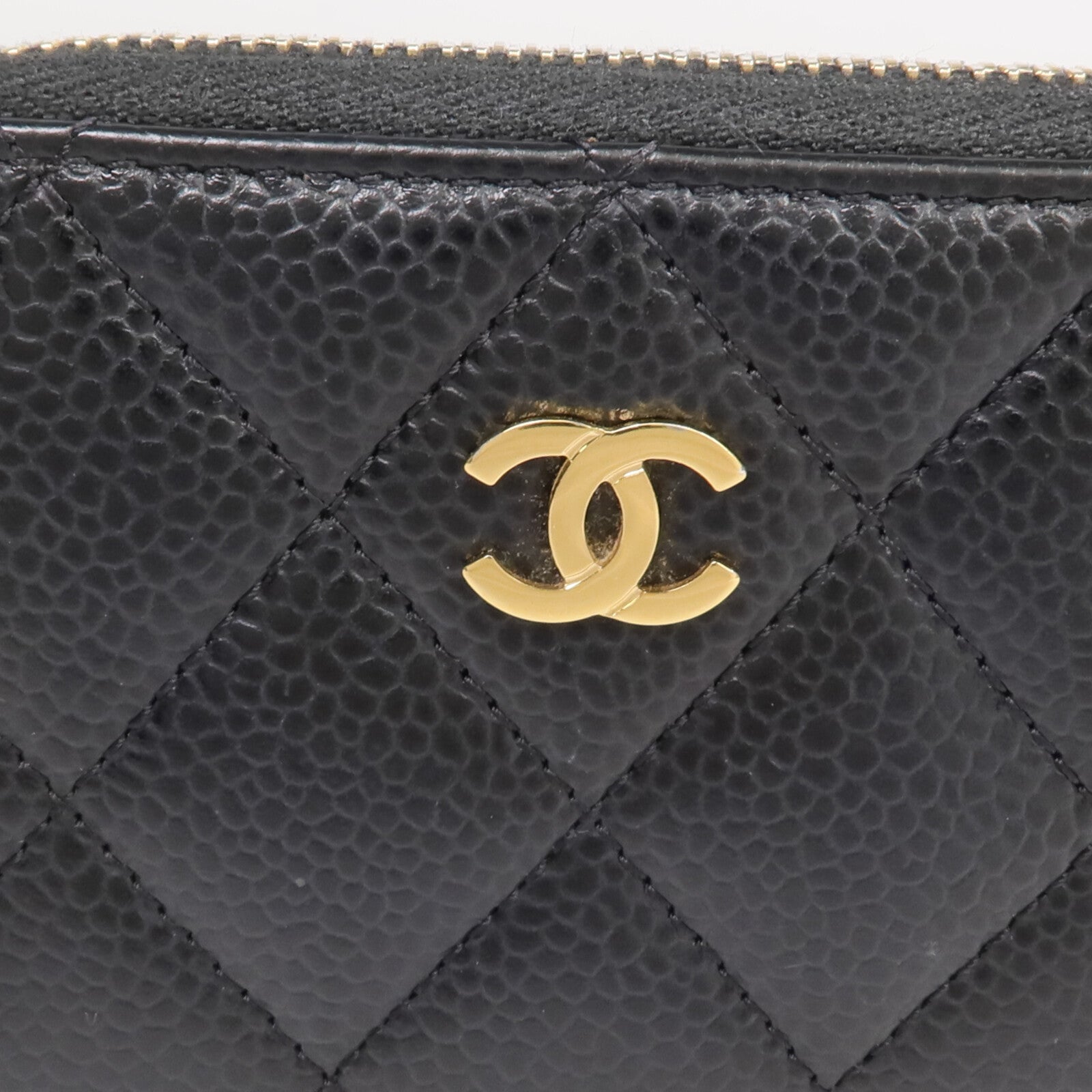 CHANEL 牛皮皮革Card/Coin Case金扣零錢包/卡片套