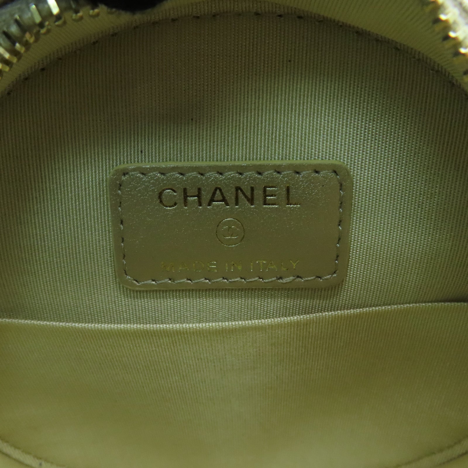 CHANEL 【清倉大減價】菱格羊皮皮革19 Round Clutch With Chain Shoulder Bag鏈帶肩背袋金色