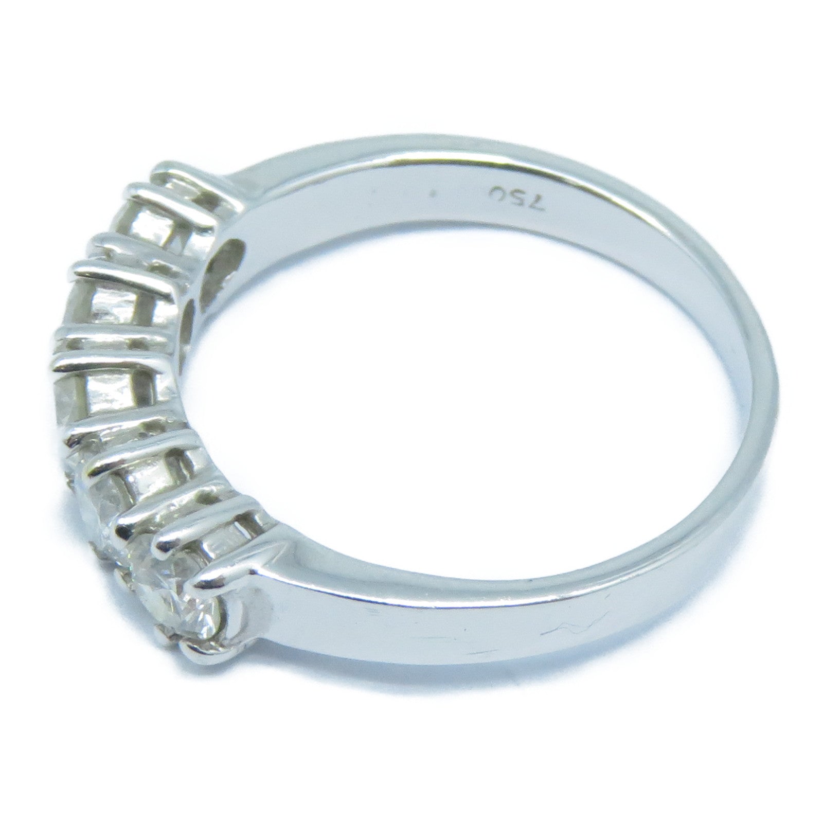 JEWELRY **【激減優惠】18K白金Diamond Ring鑽石戒指US#6.25銀色