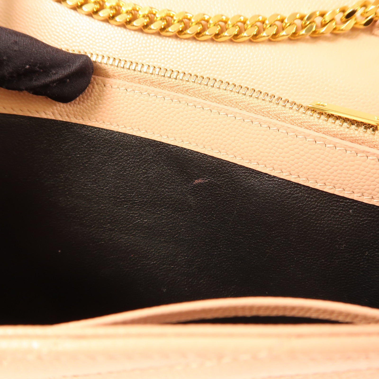 SAINT LAURENT 牛皮皮革Cassandra Classic金扣鏈帶肩背袋