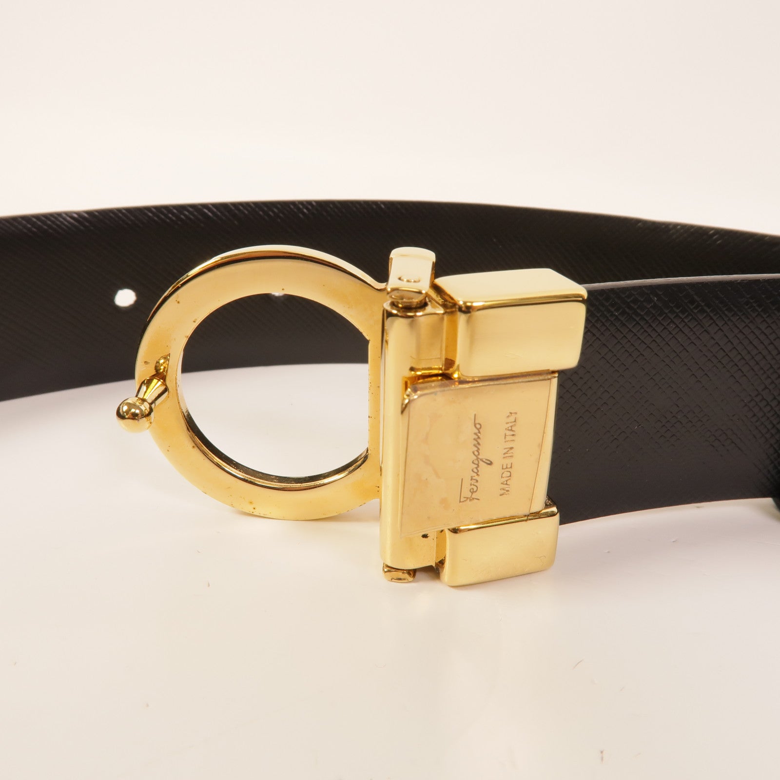 Salvatore Ferragamo 牛皮皮革Gancini Reversible Belt皮帶
