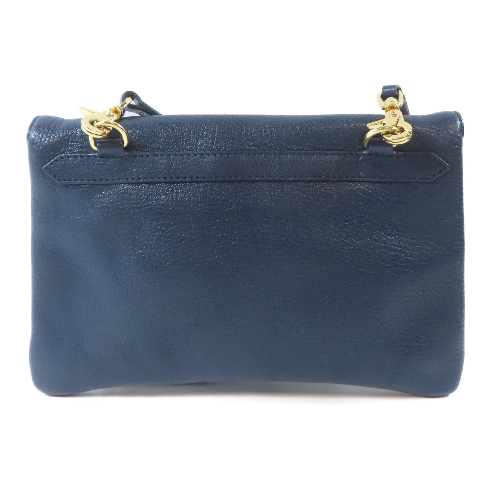 BALENCIAGA 牛皮皮革Shoulder Bag金扣肩背袋藍色