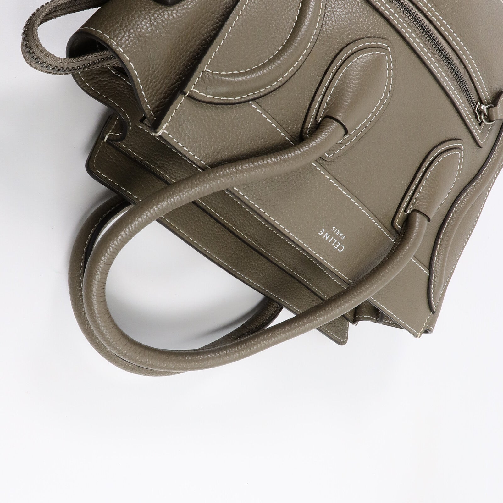 CELINE 牛皮皮革Micro Luggage手挽袋