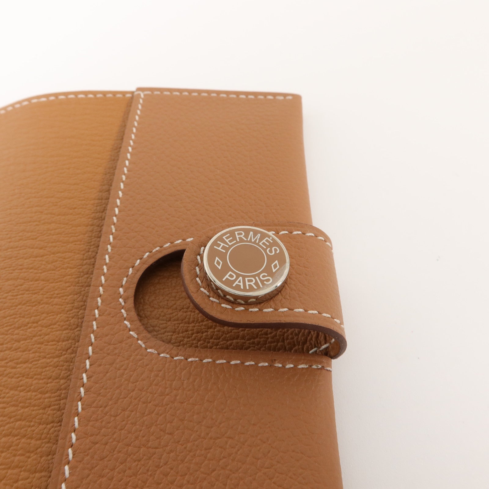 HERMES Evercolor皮革R.M.S Passport Holder護照套Gold