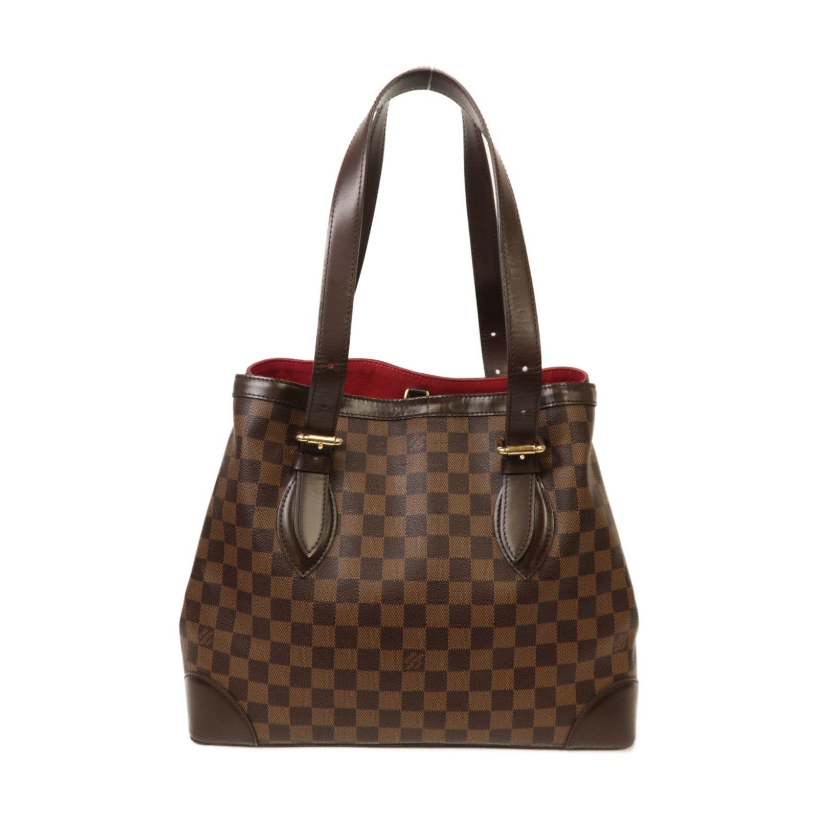 LOUIS VUITTON **【激減優惠】Damier Hampstead MM金扣肩背袋啡色