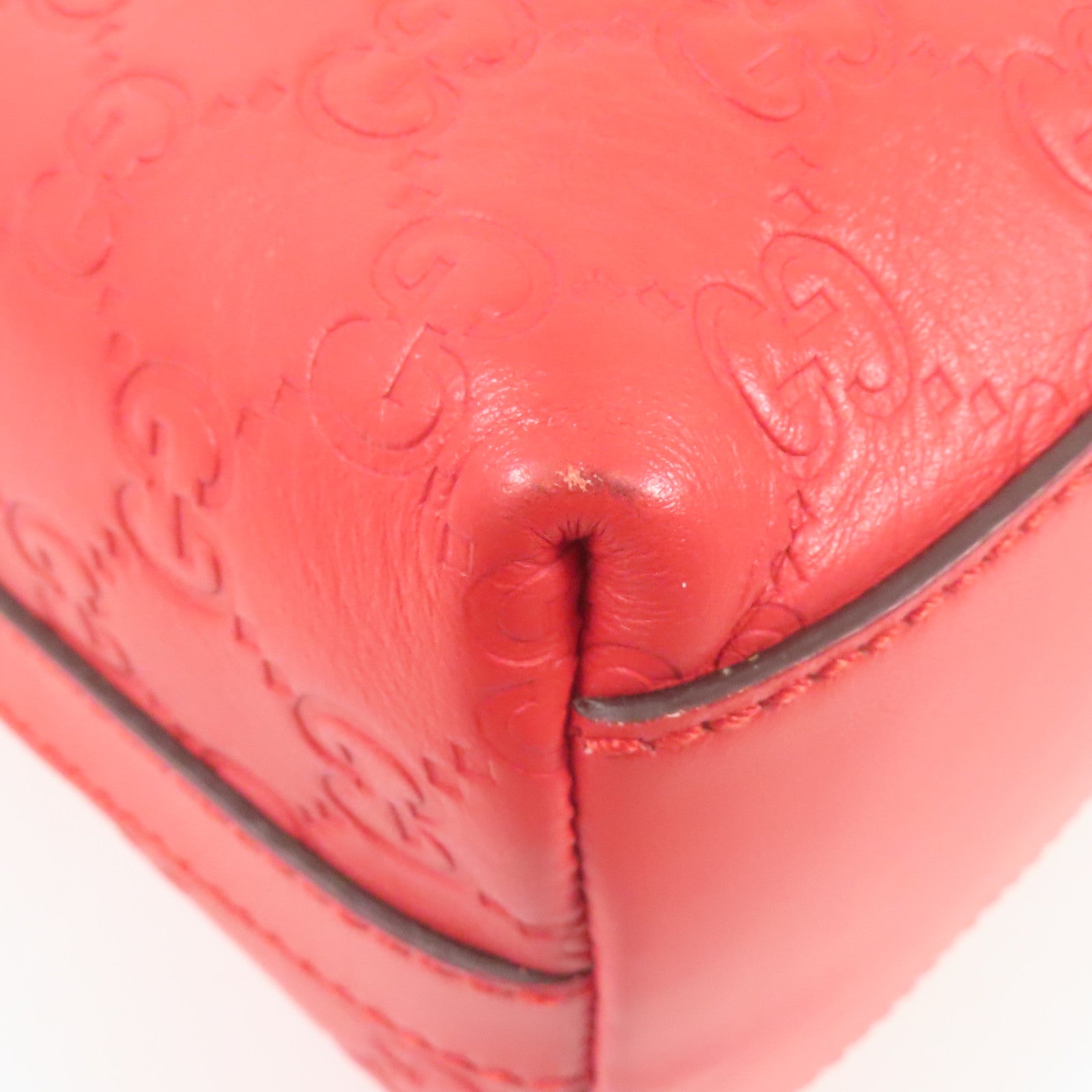GUCCI 牛皮皮革Shoulder Bag銀扣肩背袋