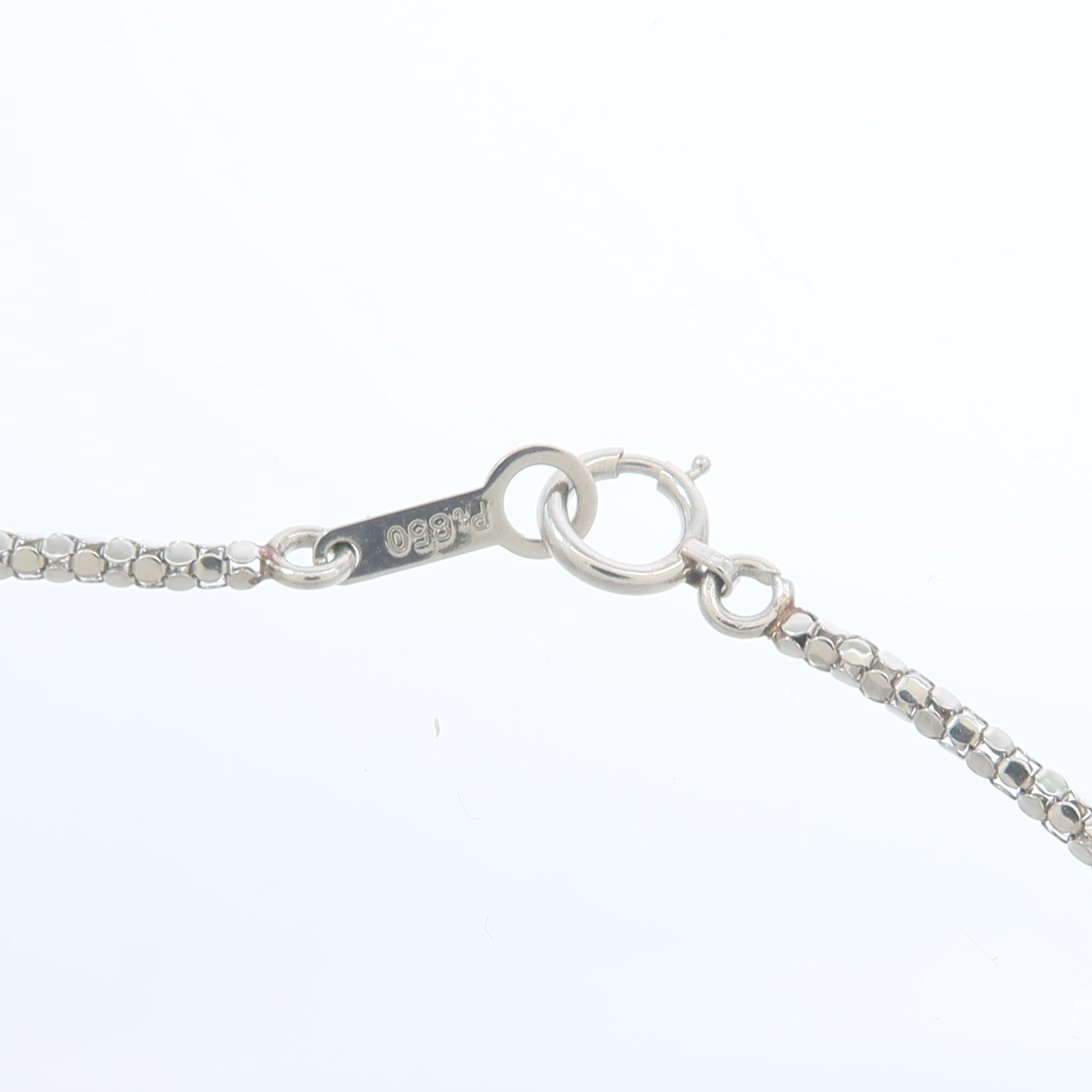 JEWELRY PT850鉑金Sapphire Diamond Necklace藍寶石/鑽石項鍊