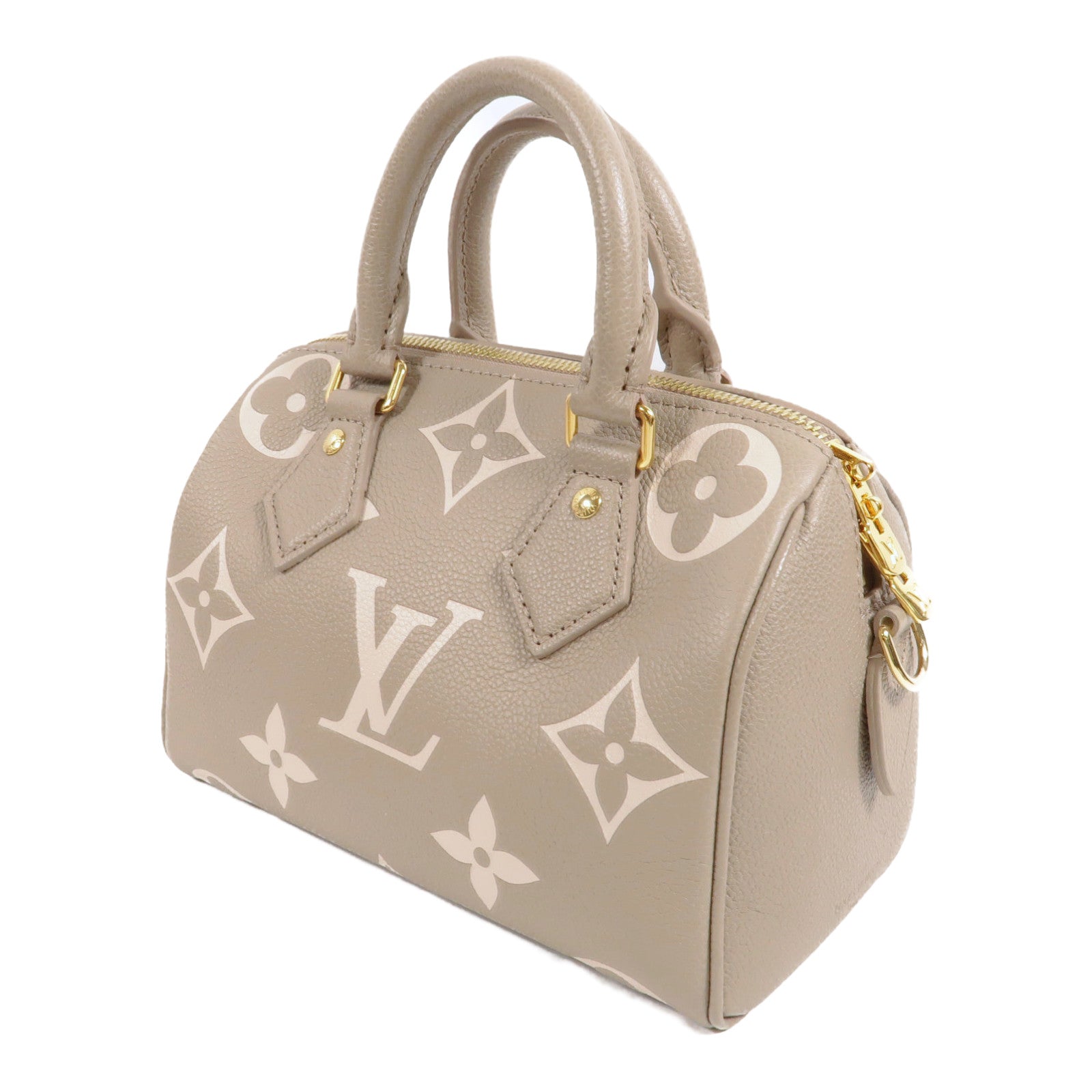 LOUIS VUITTON Monogram Empreinte Speedy Bandouliere 20扣手挽肩背兩用袋