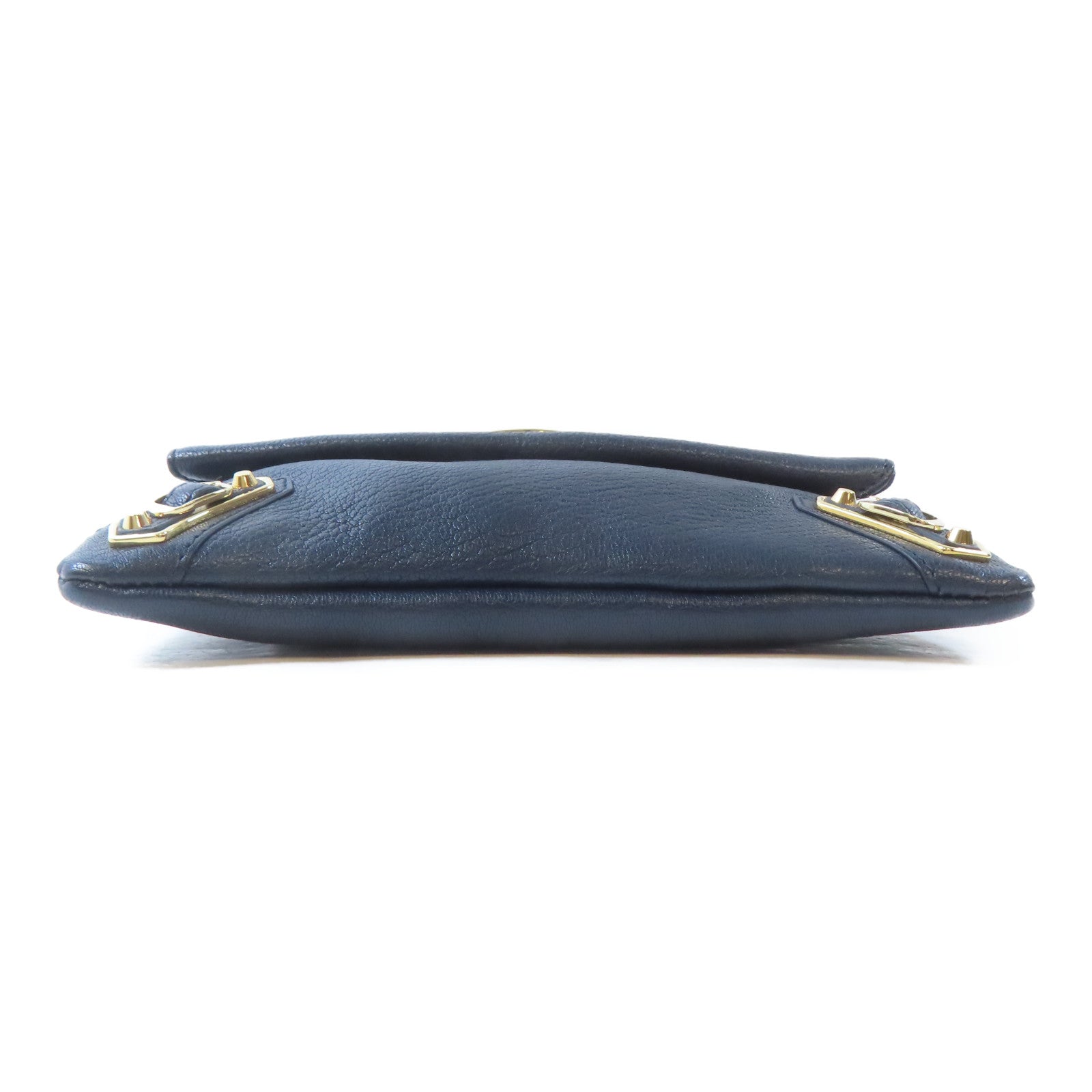 BALENCIAGA 牛皮皮革Shoulder Bag金扣肩背袋藍色