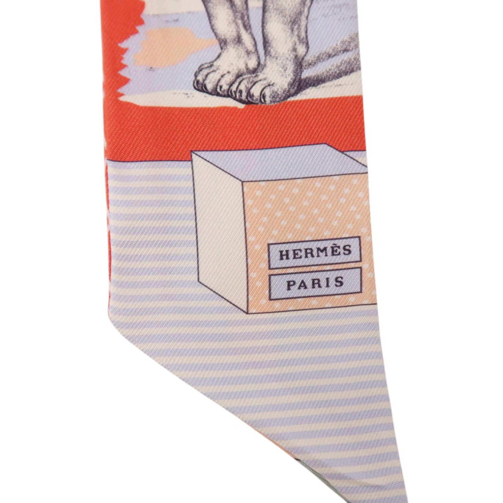HERMES 絲質Twilly絲巾