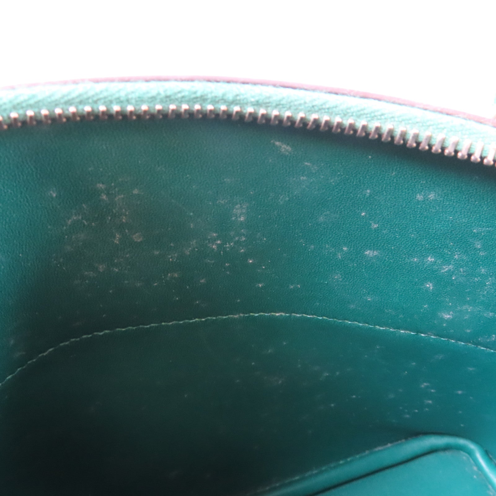 HERMES Epsom皮革Bolide 27銀扣手挽肩背兩用袋Malachite/綠色