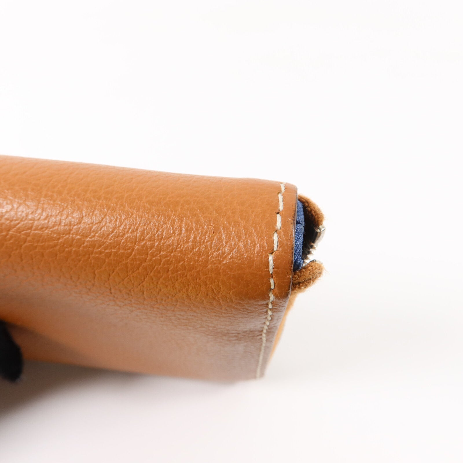 HERMES Evercolor皮革Silk In Compact銀扣錢包Gold