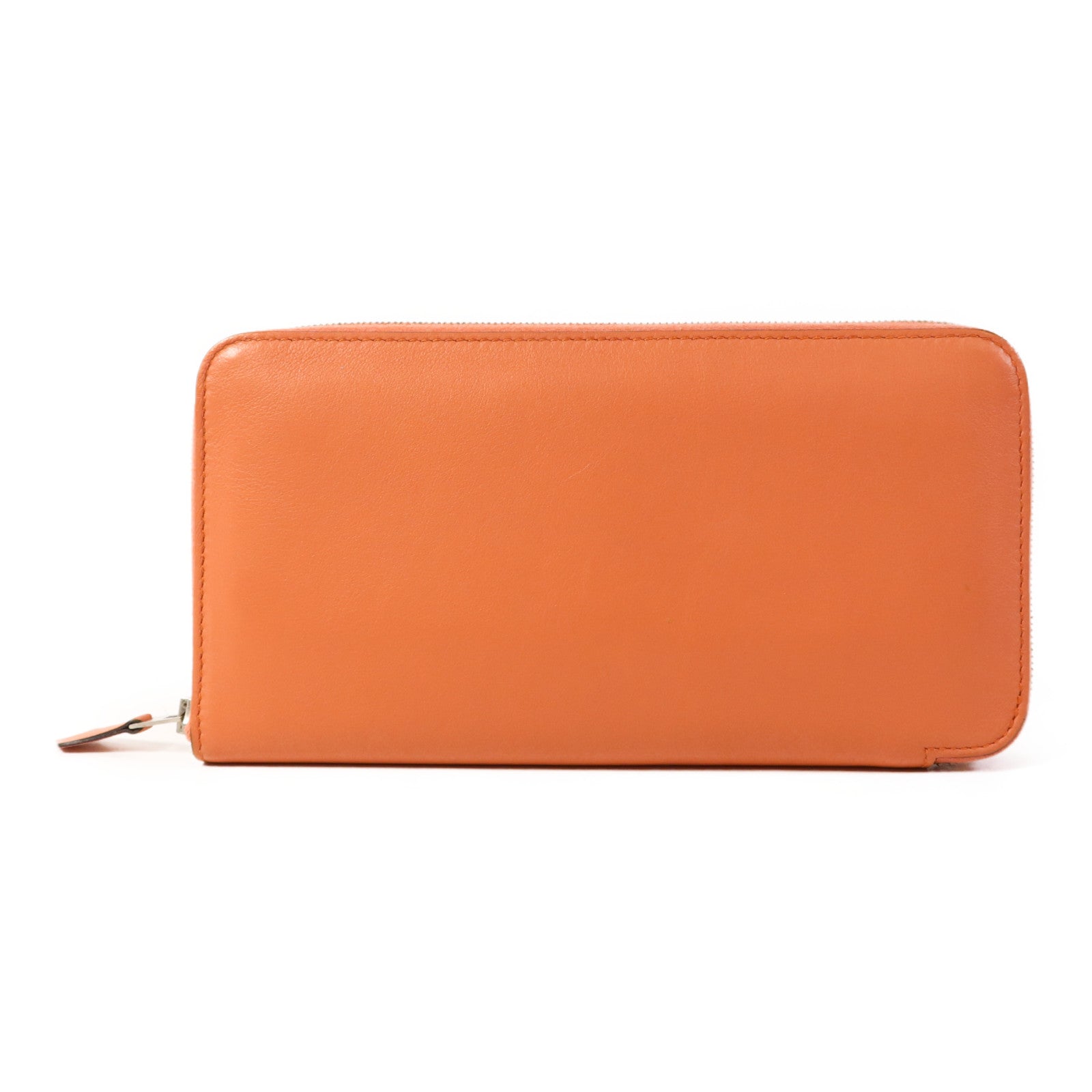 HERMES 【激減優惠】Swift皮革Azap Long Wallet銀扣長錢包Flamingo