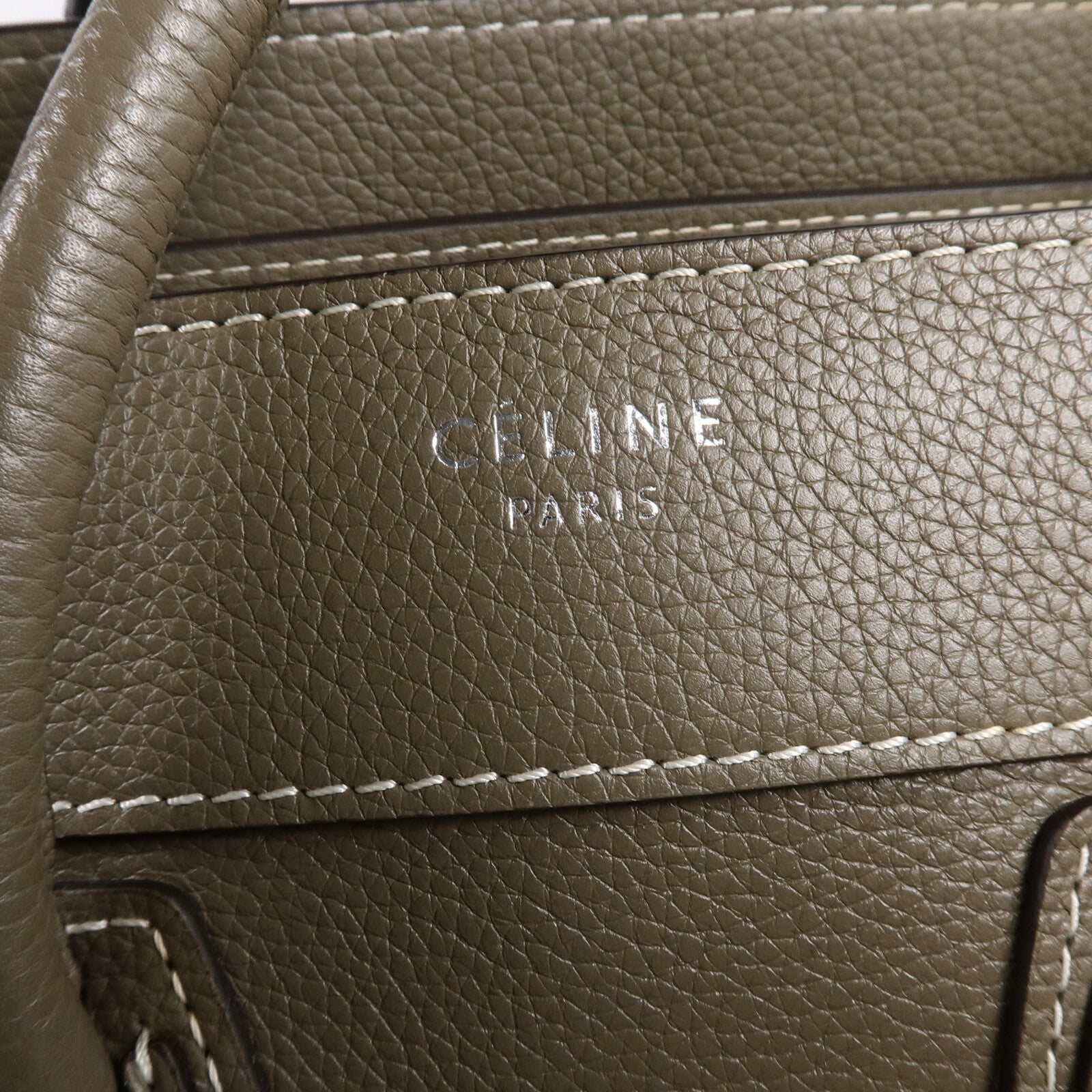 CELINE 牛皮皮革Micro Luggage手挽袋