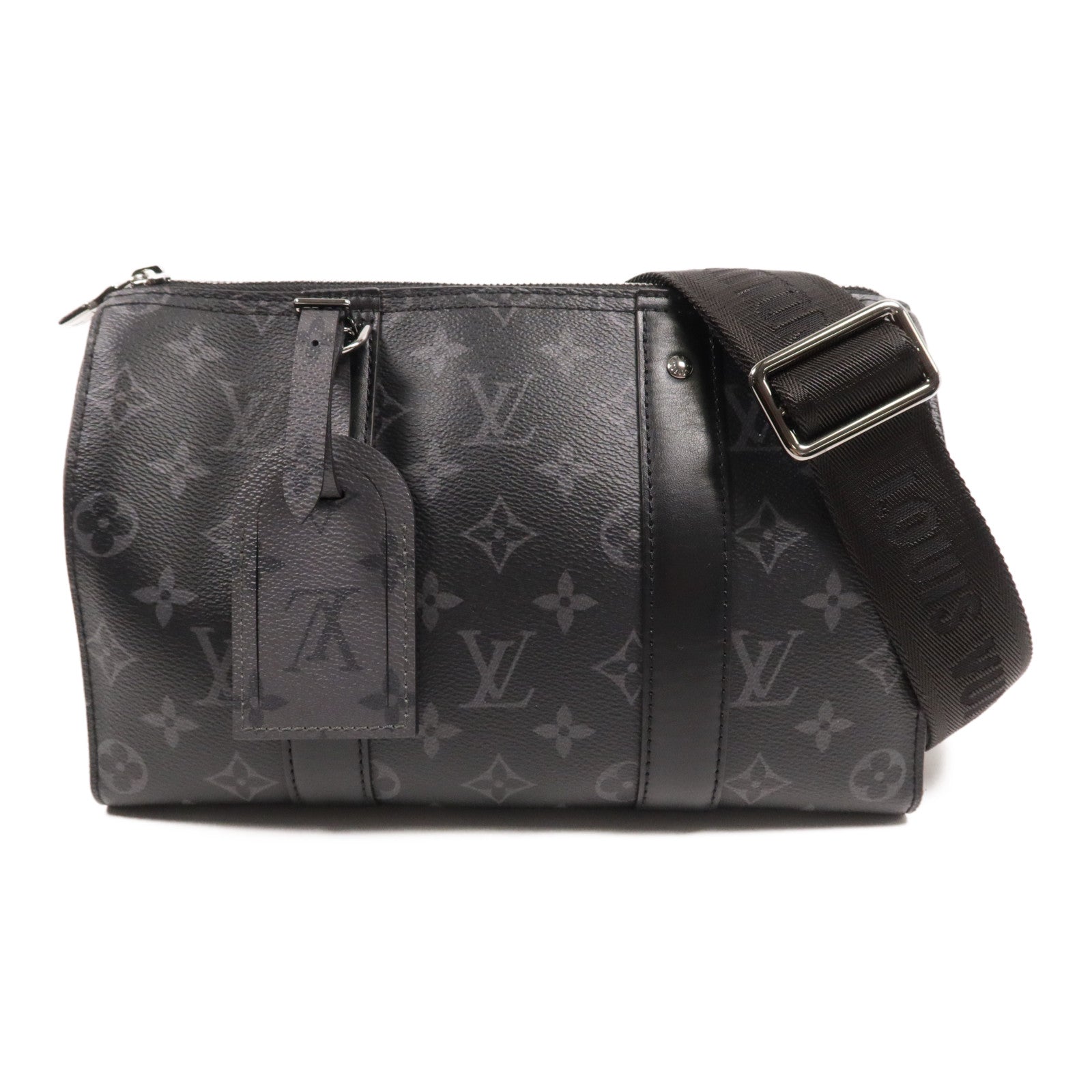 LOUIS VUITTON Monogram Eclipse City Keepall手挽肩背兩用袋