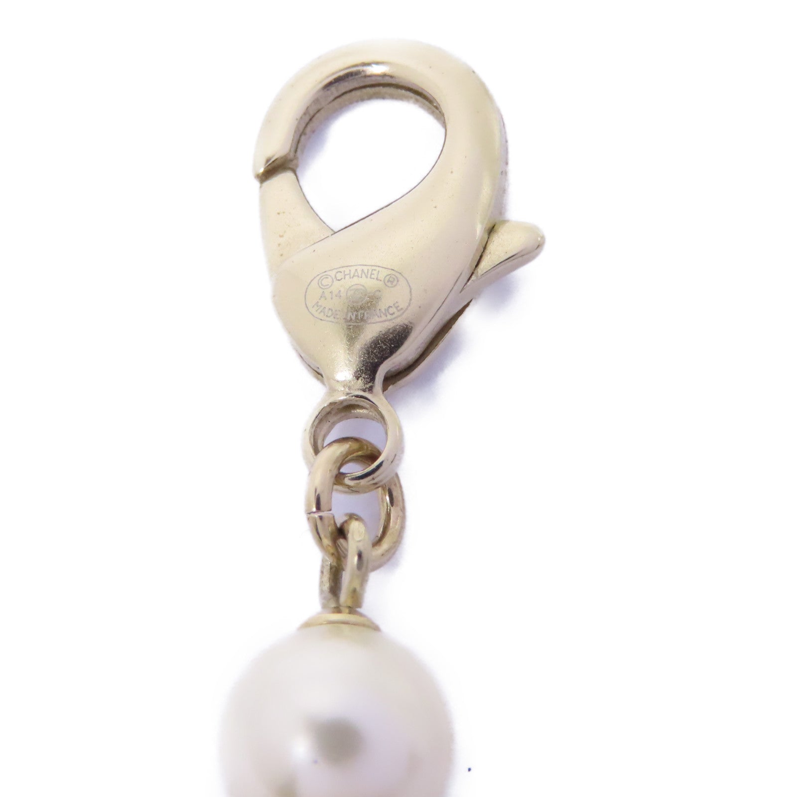 CHANEL PVC/金屬Necklace項鍊米色/金色