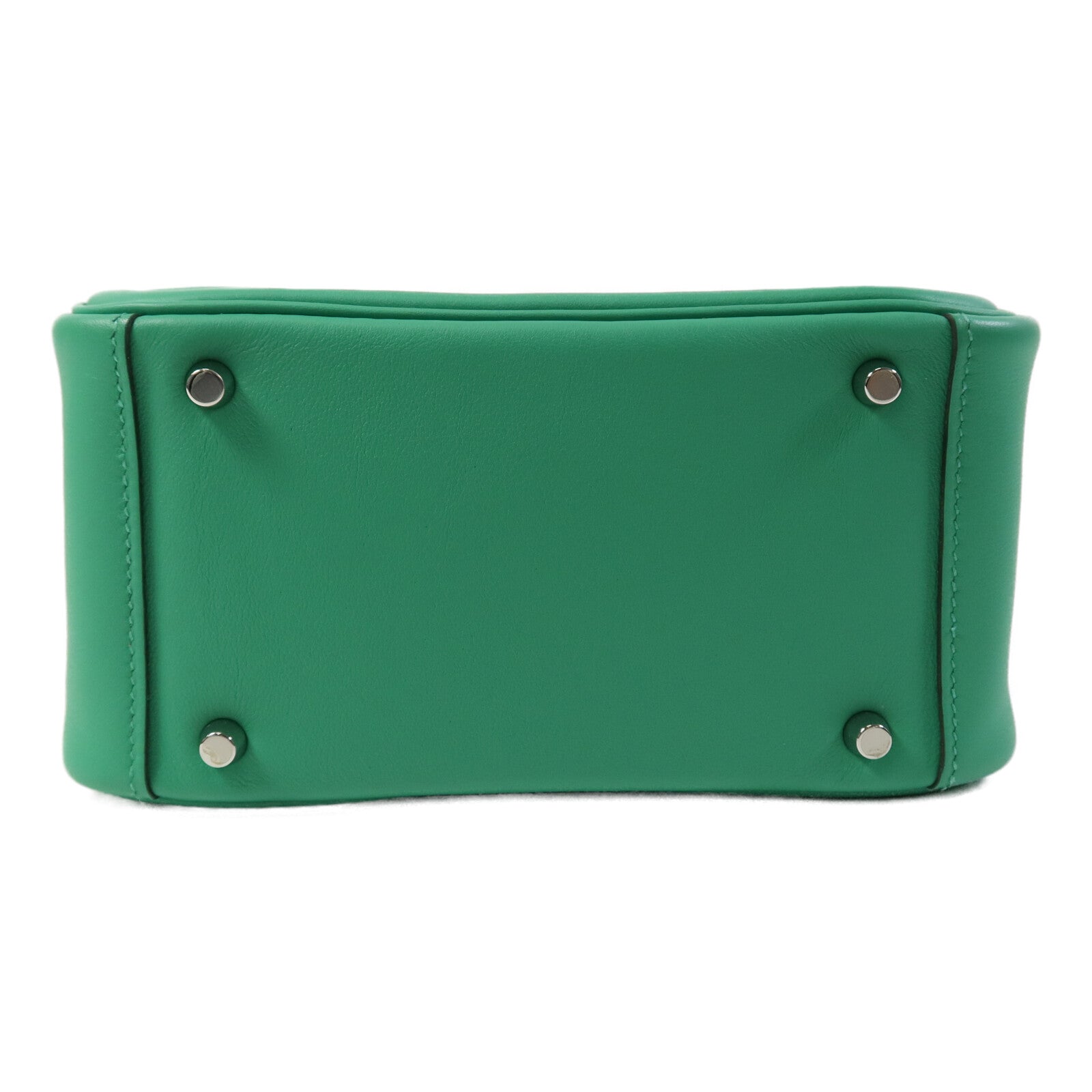 HERMES Swift皮革Mini Lindy金扣手挽肩背兩用袋Menthe